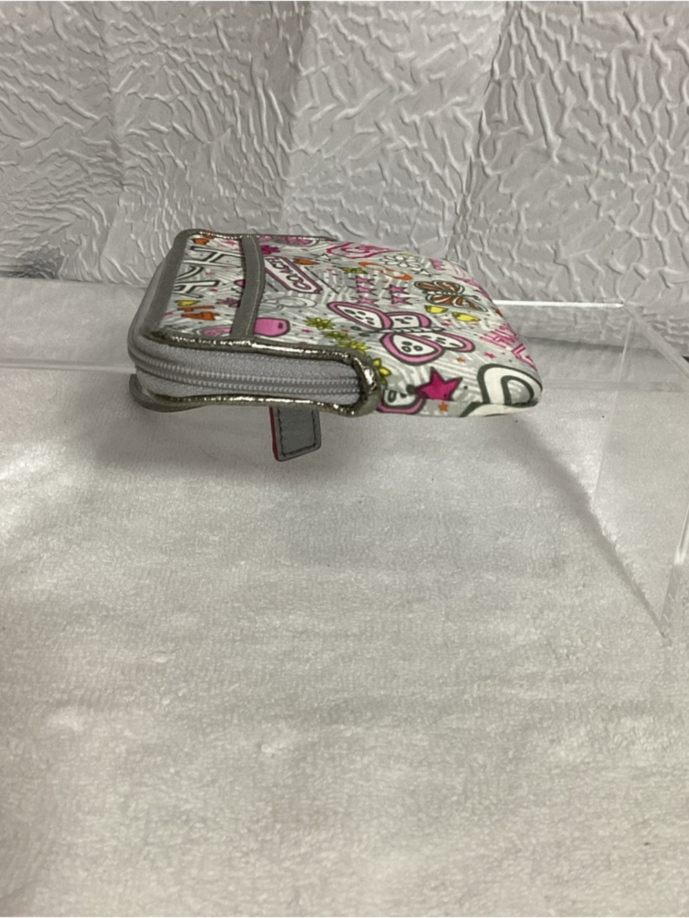 Coach Poppy Butterfly Graffiti Wristlet Wallet with Hang Tag - Picture 5 of 14